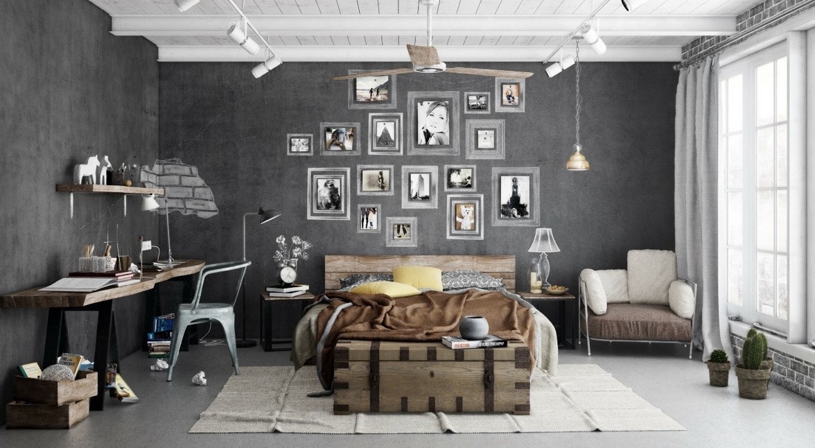 Grey-and-green-bedroom-interior-design-ideas-1