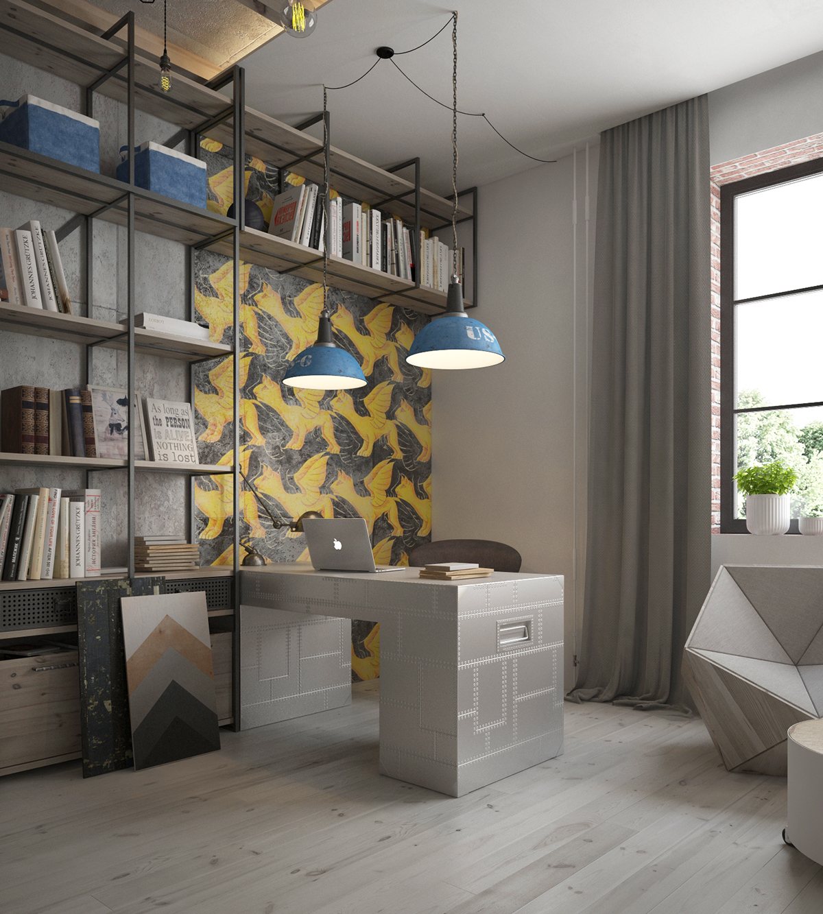 Home-office-setup-for-industrial-designer