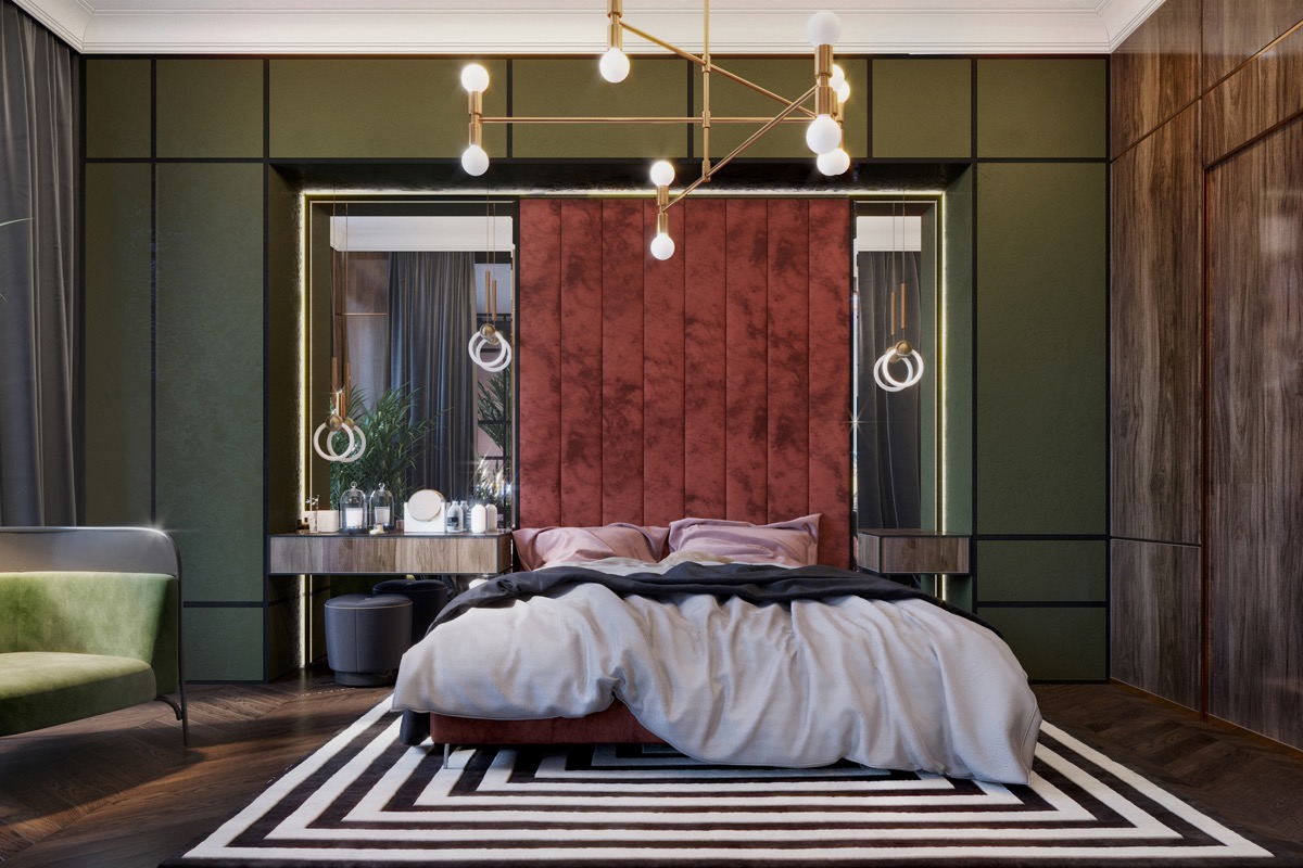 Hunter-green-bedroom