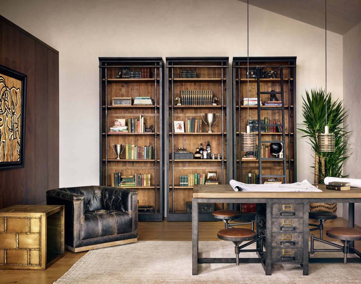 Industrial-themed-home-office