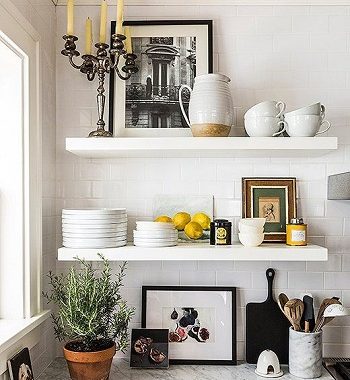 15 Marvelous Ideas For Kitchen Floating Shelve in White Color That You Need To Try Immediately