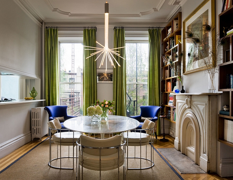 1-add-green-to-the-dining-room-with-some-delicate-drapes
