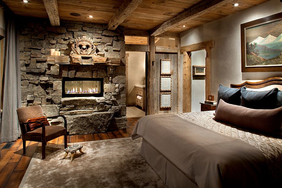 1-harlowton-stone-fireplace-wall-with-a-custom-mantle-and-modern-fireplace