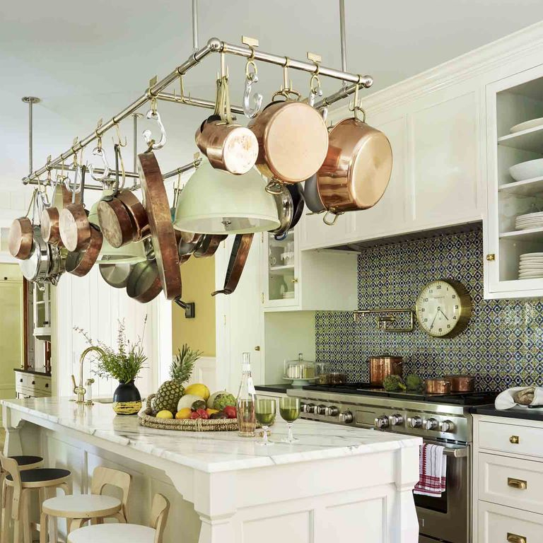 Antique portuguese tile kitchen backsplash