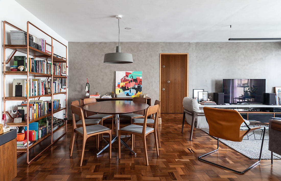 Apartment design with unusual colors and materials for a bold personality 3