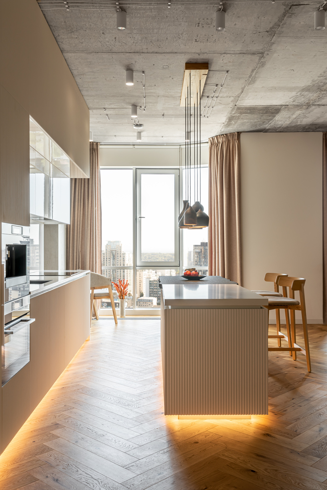 Apartment design for a young to share views of a home as a place of strength 4