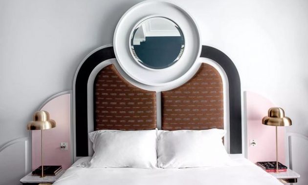Art deco headboard