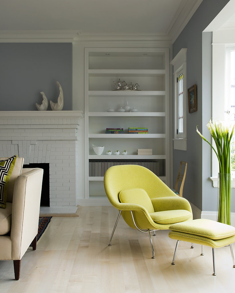 Chartreuse-womb-chair