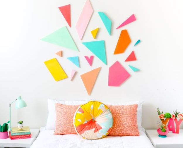 Colorful-geometric-headboard