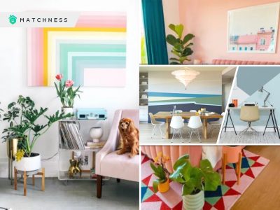 Decoration ideas with color-blocking style fi