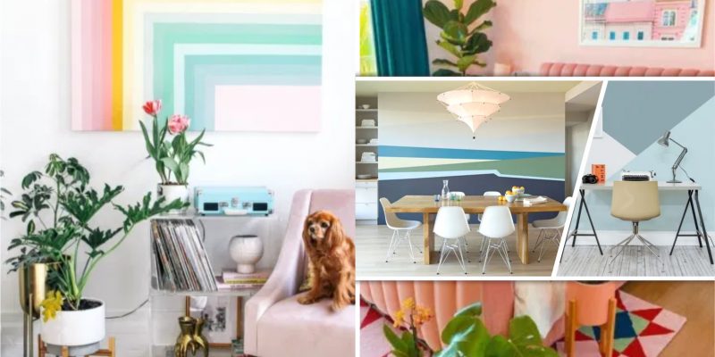 Decoration ideas with color-blocking style fi