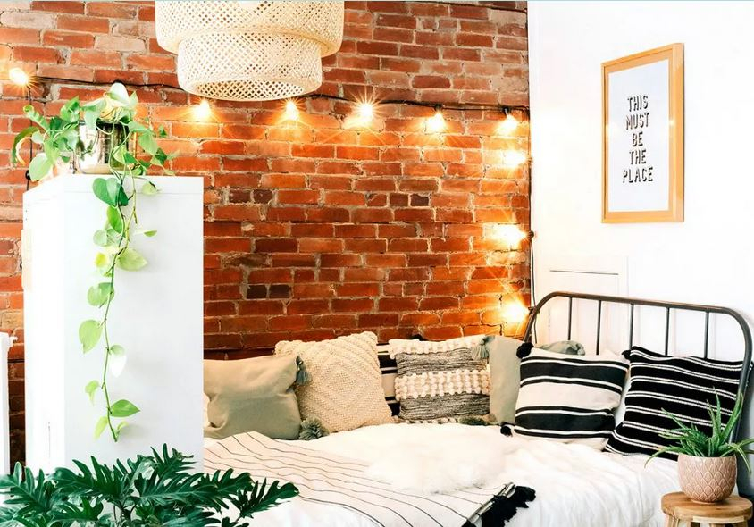 Exposed bricks with awesome light