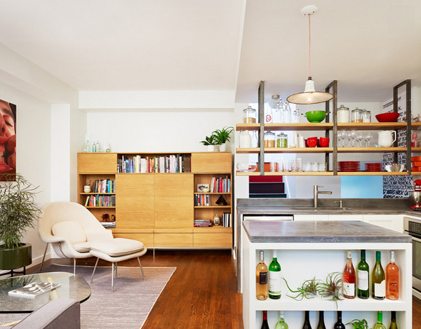 Good kitchen with open shelves