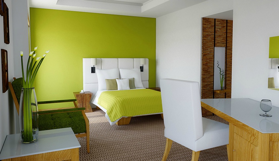 Lime-green-white-bedroom-ideas