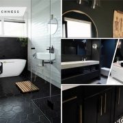 Matt black color finish for your bathroom decor 5