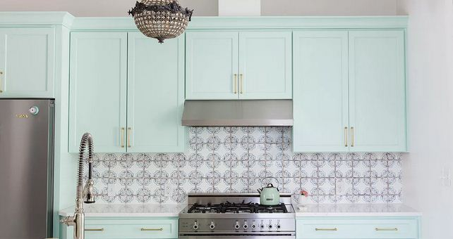 Mint glam kitchen