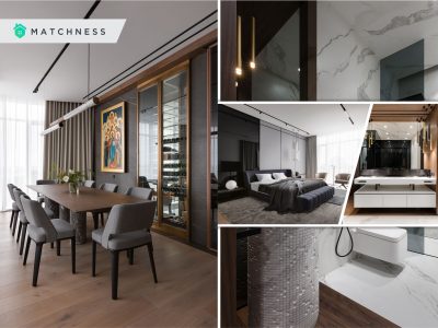 Modern and chic family apartment interior design with a cool kid’s room 2