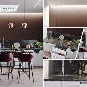 Splendid kitchen interior with warm mood for cozy evenings 2