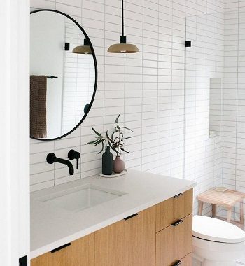 Keep Your Counters Clean With Minimalist Bathroom Storage