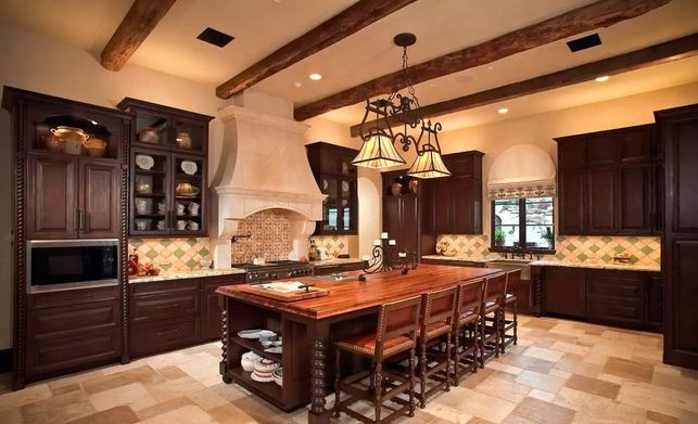 With spanish decorative accents