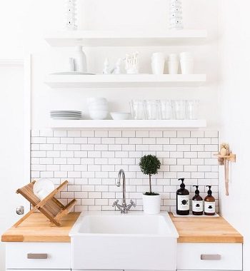 15 Marvelous Ideas For Kitchen Floating Shelve in White Color That You Need To Try Immediately