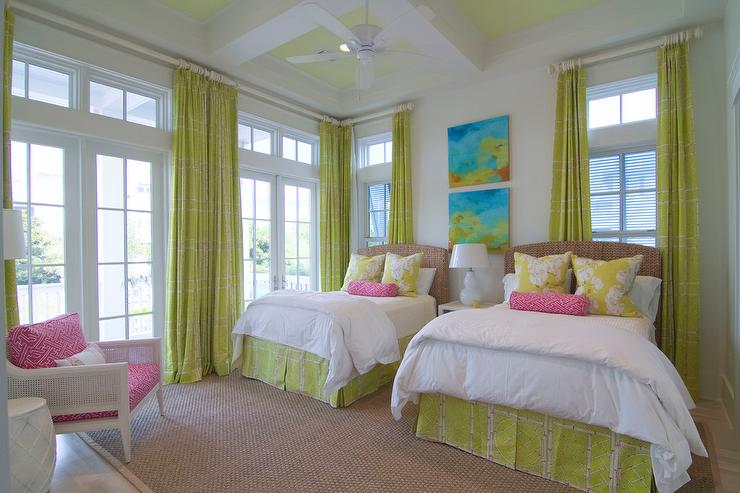 Chartreuse-silk-curtains