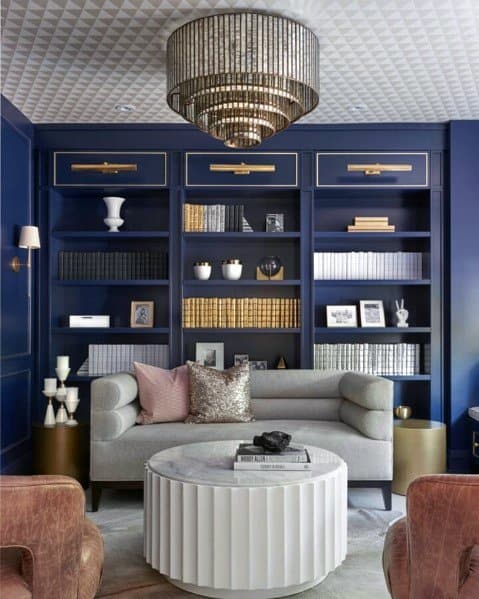 Ideas-for-living-room-blue-built-in-bookcase
