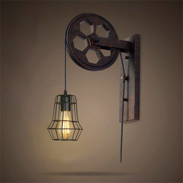 Pulley-lamp-wall-for-warehouse-lighting