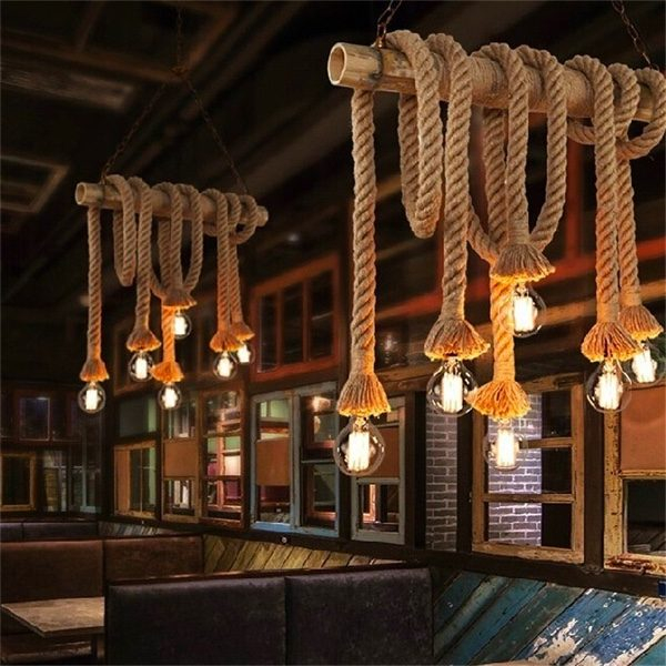 Rope-single-bulb-retro-pendant-lights