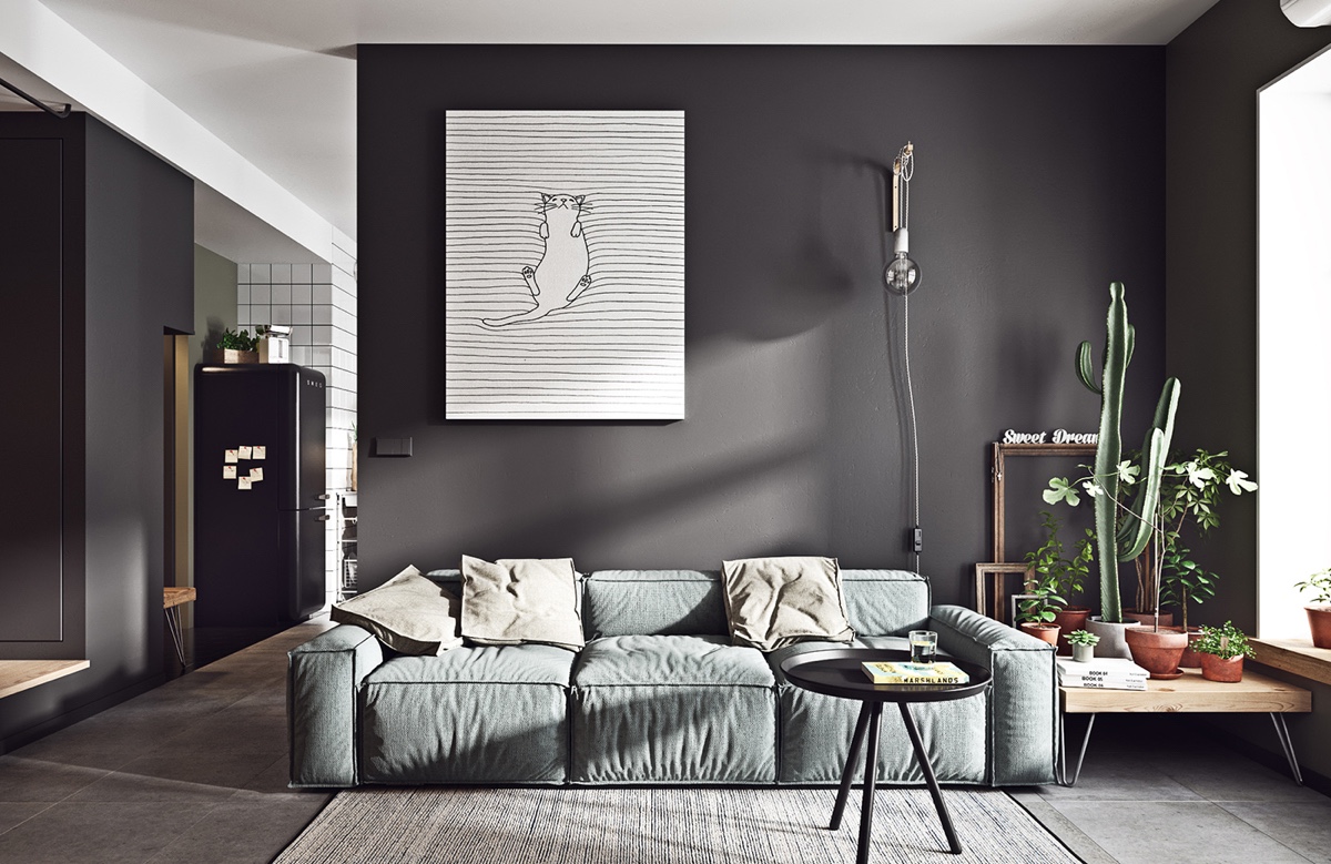 1-cat-painting-cacti-gray-living-room-furniture-1