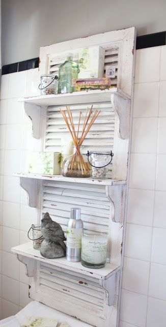 10-whitewashed-shabby-chic-shutters-with-shelves-will-add-a-soft-charming-touch-to-the-bathroom