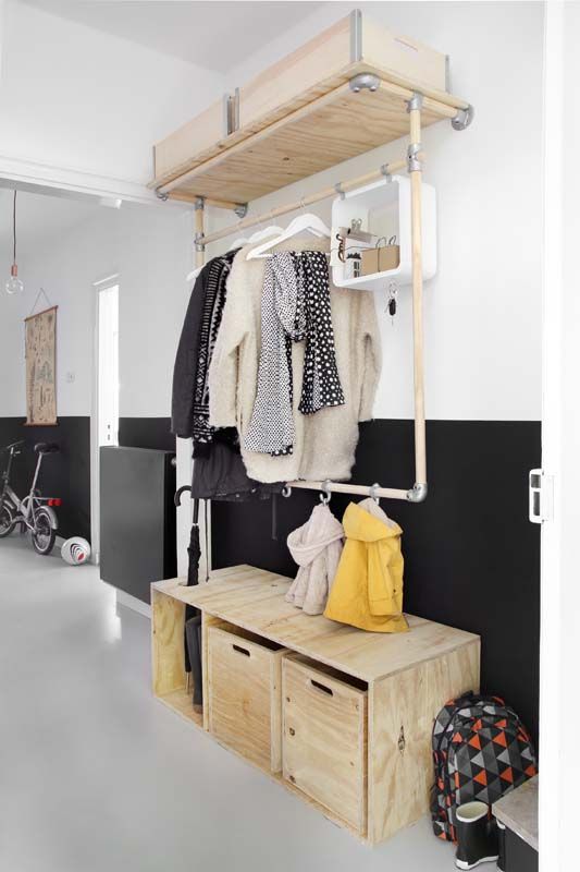 19-a-plywood-storage-bench-with-an-open-compartment-and-drawers-is-a-practical-solution