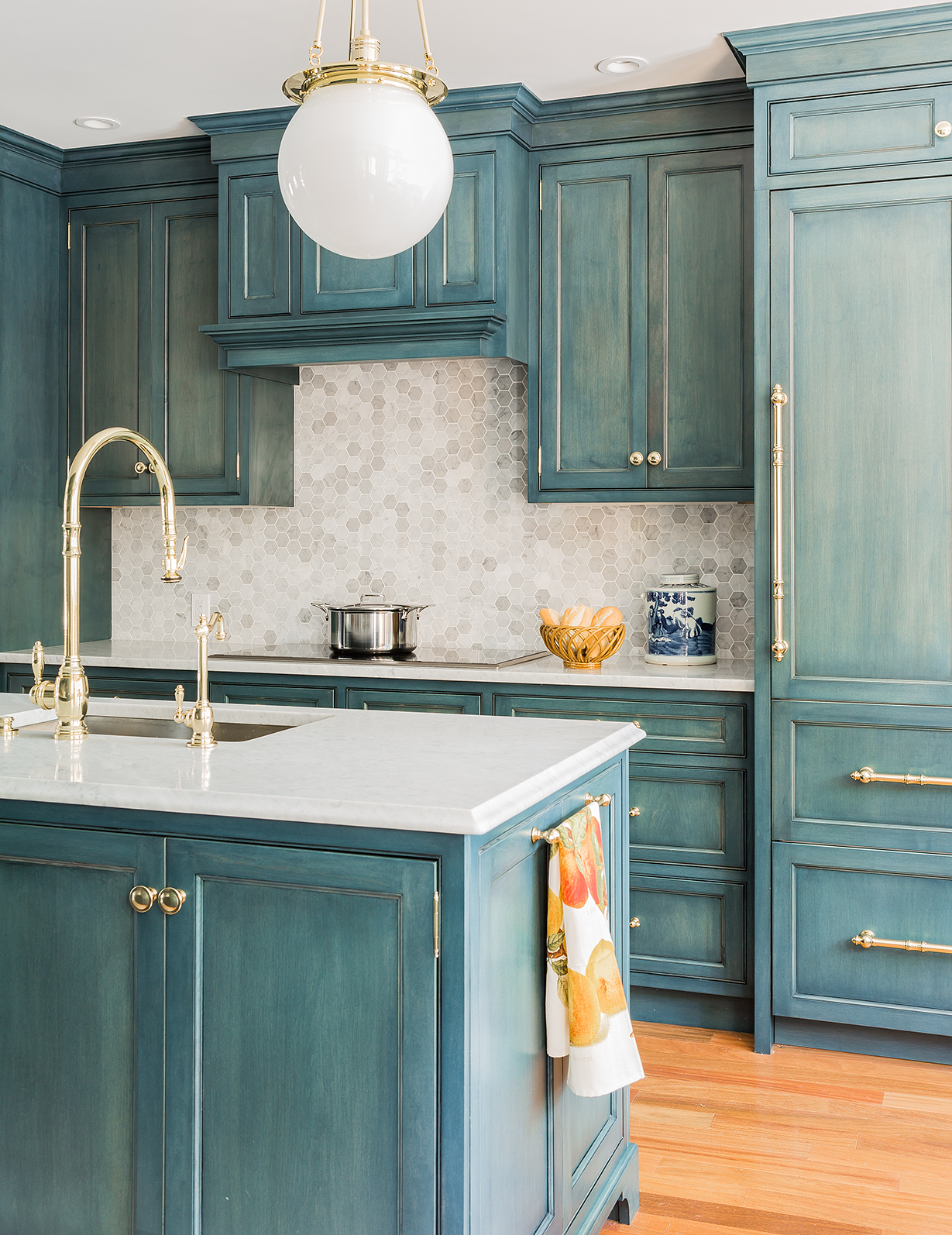 Beautiful-blue-glazed-cabinets