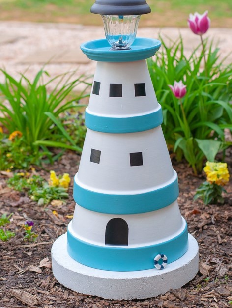 Diy-clay-pot-lighthouse-1
