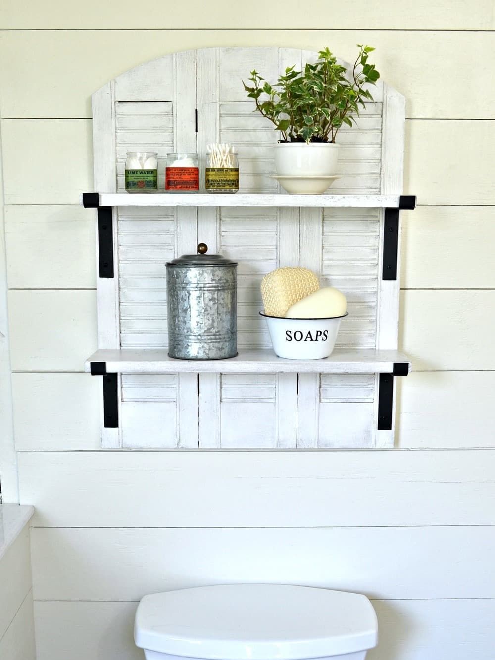 Diy-shelves-over-the-toilet-from-shutter-windows-1