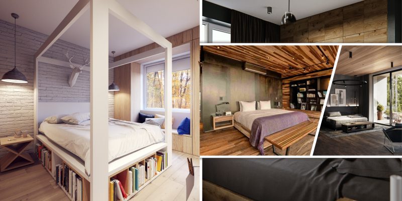 Earthy interior decor of wooden bedroom to envy in every angel 2