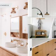 Keep your counters clean with minimalist bathroom storage 2