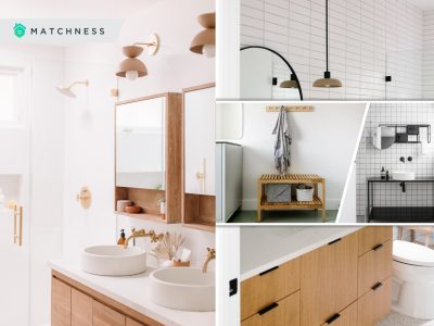 Keep your counters clean with minimalist bathroom storage 2