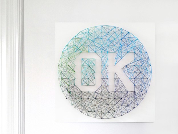 Ombre-string-art