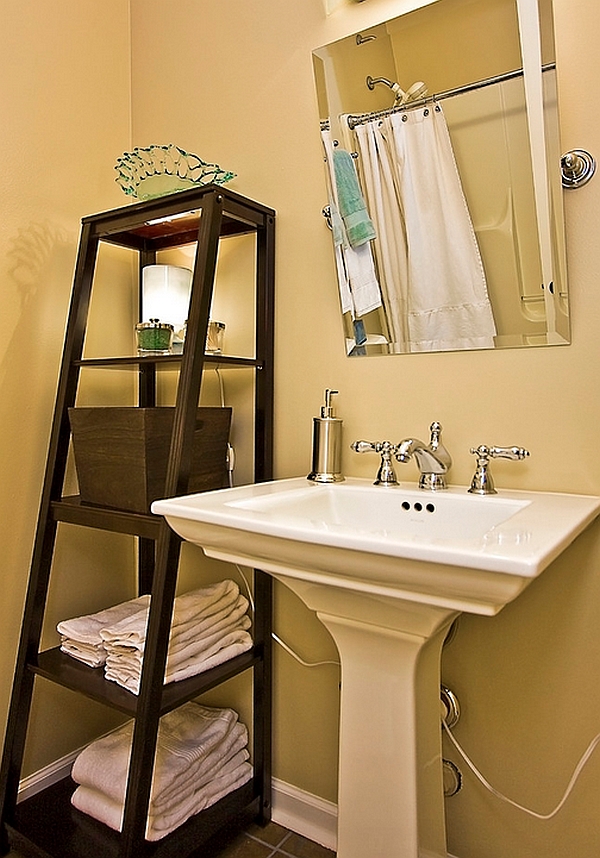 Perfect-shelving-option-for-the-compact-powder-room
