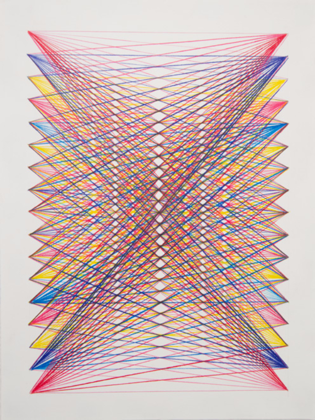 Rainbow-string-art