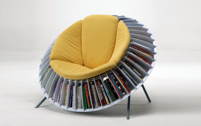 Sunflower-bookshelf-chair