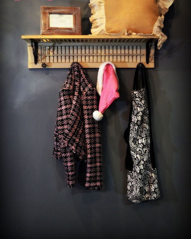 Turn-an-old-window-shutter-into-a-coat-rack-with-shelf