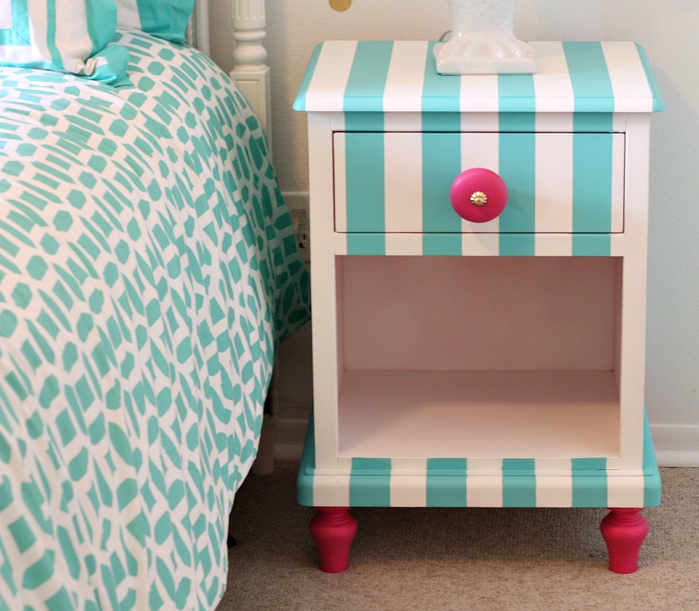 Tutorial-for-creatively-painting-childrens-furniture.-nightstand-painted-with-velvet-finishes-paint-the-creativity-exchange