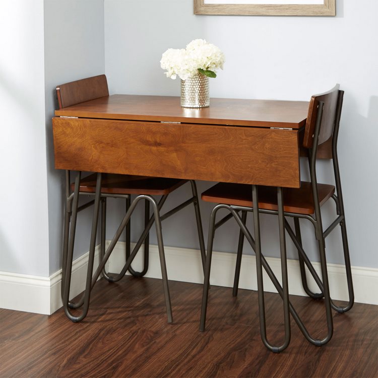 Drop-leaf-console-transforming-dining-table-space-saving-kitchen-furniture