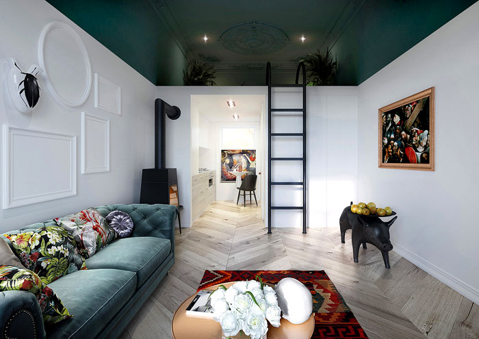 Mezzanine-premise-paint-second-level-different-color