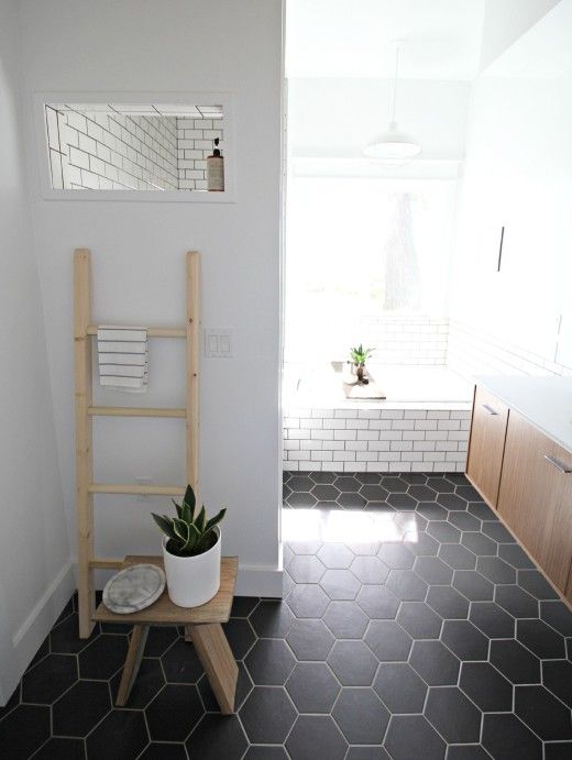 02-black-hex-tiles-and-white-grout-and-white-subway-tiles-with-black-grout