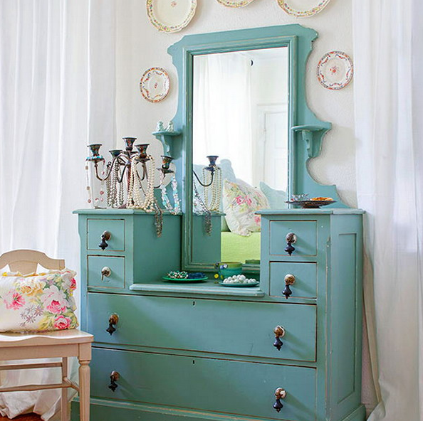 19-aqua-colored-dresser-used-for-accessory-storage
