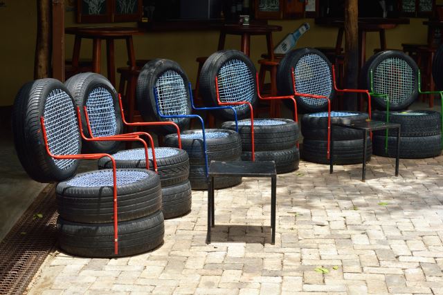 Chair-from-used-tires