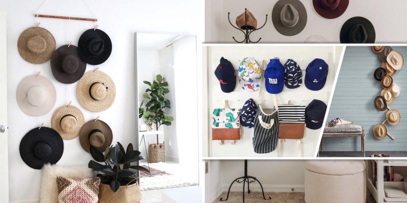 Check these 20 hat display ideas to organize your collection2